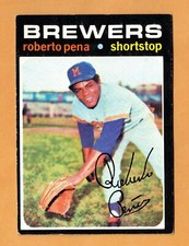 1971 Topps Roberto Pena #334 Milwaukee Brewers EXMT-