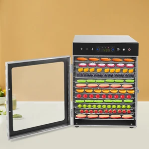 Deshidratador de alimentos comercial 650 W de 12 bandejas de acero inoxidable para frutas carne secadora cecina - Imagen 1 de 22