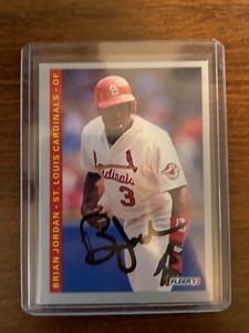 Brian Jordan Signed Autograph Card