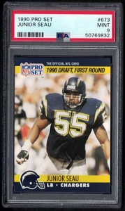 Juego profesional RC #673 1990 Junior Seau Hof - cargadores - PSA 9 como nuevo novato #50769832 - Imagen 1 de 2