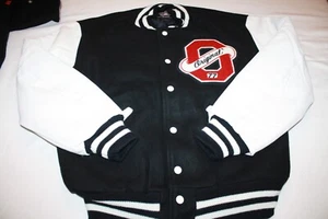 Vintage STEWART & STRAUSS Letterman’s VARSITY JACKET ORIGINAL SLYDOG SPORTS S - Picture 1 of 4