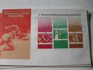 AUST POST- FDC BRISBANE COMMONWEALTH GAMES 1982 - Picture 1 of 3