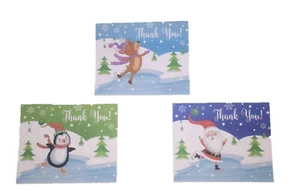 Eislaufen Figur Dankeskarten (9 Karten; 4,25" x 5,5"; weiße Umschläge) - Bild 1 von 4