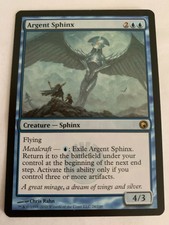 MTG Magic The Gathering - Argent Sphinx - Scars of Mirrodin - MP