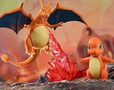 Pokemon Glurak Charizard + Glumanda Model Kit Figur - Anime Manga Original NEU - Bild 1 von 4
