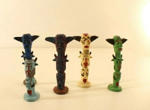 STARLUX lot de 5 Totems indiens en matière plastique - Imagen 1 de 6