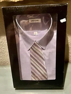 Pierre Cardin Long Sleeve Shirt With Silk Tie 17 34/35 - Picture 1 of 3