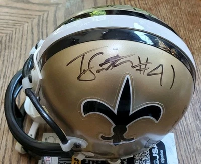 Minicasco multi autografiado Saints Archie Manning Morton Hawthorne certificado de autenticidad JSA NFL Foto 1 de 4