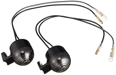 KITACO Warenz Mini Turn Signal Set Universal Smoke Lens/Single Ampoule - Photo 1/4