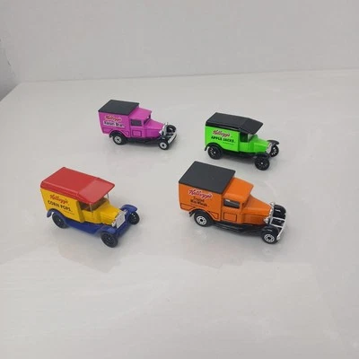 Vintage Lot of 4 Hot Wheels Model ‘T’ & Model ‘A’ Kellogg’s 1979 1989 Truck Toy - Image 1 of 4