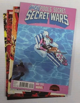 Deadpool’s Secret Secret Wars 1-4 2015 Gwenpool Variant Marvel Comics High Grade - Image 1 of 4