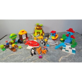 Lego Duplo 10805 Around the World Complete Set Animals Airplane Boat Figures