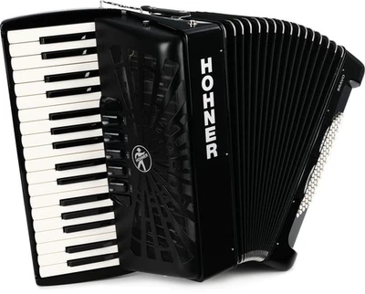 Acordeón tecla piano cromática Hohner Bravo III 72 - negro azabache Foto 1 de 4