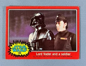 1977 Topps Star Wars Red Series 2 - Lord Vader and a soldier #132 - Picture 1 of 2