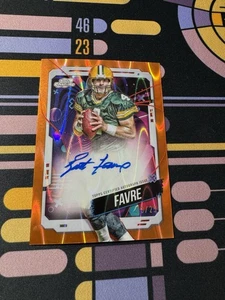 2024 Topps Chrome Cosmic BRETT FAVRE Gold Wave Autograph /25 Packers Legend - Picture 1 of 3