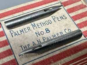 Two Vintage Palmer Method No. 8 Dip Pen Nibs - Picture 1 of 1