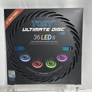 TOSY Ultimate Flying Disc 36 LEDs Bright Auto Light Up Frisbee Glow Wiederaufladbar - Bild 1 von 11