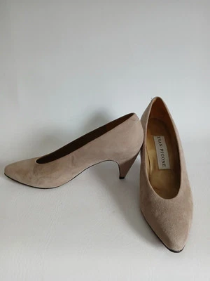 Женские классические бежевые замшевые туфли-лодочки Evan Picone с заостренным носком на каблуке 2 дюйма размер 8,5 М - Изображение 1 из 4