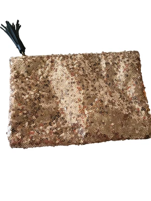 Bolso pequeño con cremallera, monedero o cambiador, rosa brillante y negro Foto 1 de 4