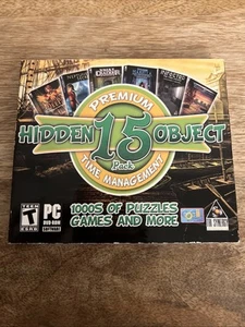 15 Hidden Object Premium Time Management Video Game Pc DVD-ROM T-Teen - Picture 1 of 6