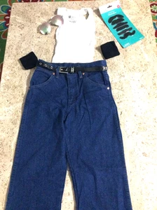 Child's Sz 12 Rock Queen Freddie Mercury Cosplay Costume Set Stage Halloween - Picture 1 of 9
