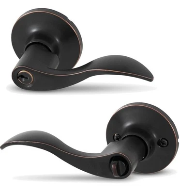 Manija de puerta de bronce frotado con aceite Honeywell SecureWave con cerradura NUEVA + ENVÍO RÁPIDO Foto 1 de 4