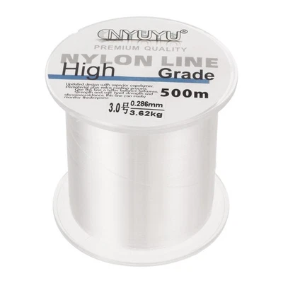 1640FT/547Iarde 9lb Nylon Pesca Lenza,3.0# Monofilamento Corda Filo,Trasparente - Immagine 1 di 4