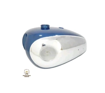 ADEQUADO PARA TANQUE DE GASOLINA/COMBUSTÍVEL CROMADO PINTADO DE AZUL BSA A7 A10 - Imagem 1 de 4