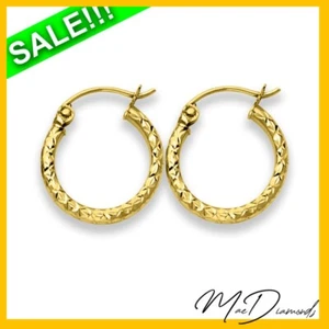 Gorgeous Hoop Earrings 1.5mm In 14K Yellow Gold ON SALE!! - Bild 1 von 4