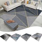 Tapis géométrique gris simple pour décoration intérieure moderne tapis de so
