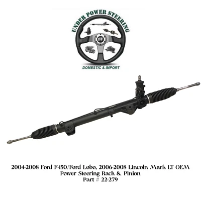 04-08 Ford F-150, 06-08 Lincoln Mark LT OEM Power Seering Rack & Pinion 4WD Foto 1 de 4