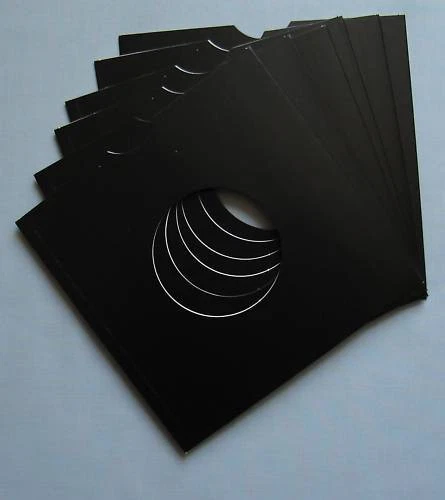 7" BLACK CARD RECORD SLEEVES - (pack of 25) - Bild 1 von 1