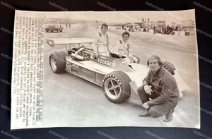 INDY Car Racing Mario Andretti Al Unser Parnelli Jones 1973 Original Wire Photo - Picture 1 of 2