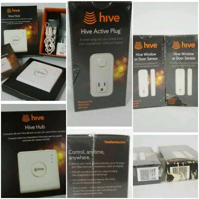 Hive Smart Home Hub Active Plug Window Door Sensors Security Lot - Image 1 of 3