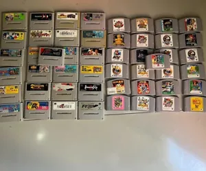 Nintendo Super Famicom / N64 Soft Cartridge random Lot 50 set Junk WHOLESALE - Picture 1 of 6