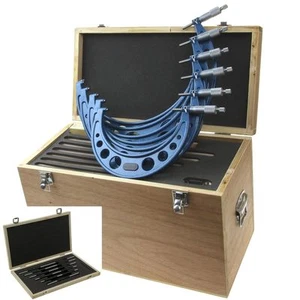 6-12" Outside Micrometer Set Solid Frame Professional Machinist Anytime Tools - Picture 1 of 6