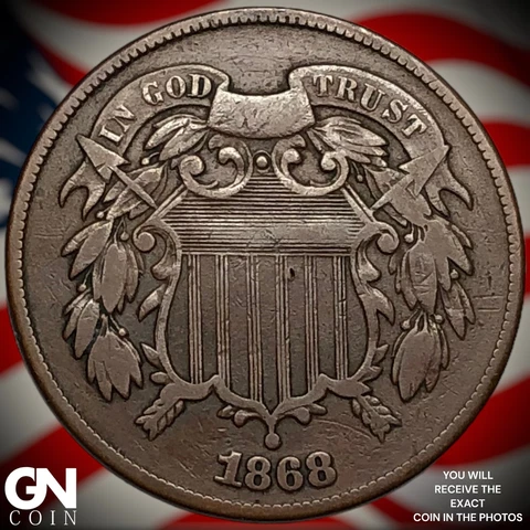 1868 2 Cent Piece  Q8171 Cover