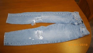Forever 21 Kids Distressed Unisex Blue Jeans Size 12 - Picture 1 of 4