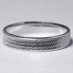 Mens Womens Comfort Fit Wedding Band Ring Solid Sterling Silver No Stone 4mm - Picture 1 of 3