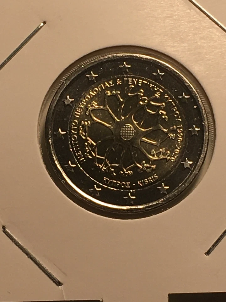 2 EURO CHYPRE 2020 INSTITUT NEUROLOGIE GENETIQUE COMMEMORATIVE NEUVE - Photo 1/1