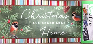 Evergreen - En Navidad All Roads Lead Home - Sasafrás Switch Mat 10" X 22" - Imagen 1 de 6