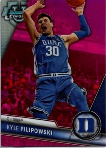 2023-24 Bowman University Chrome #23 Kyle Filipowski Pink Refractor - Bild 1 von 2