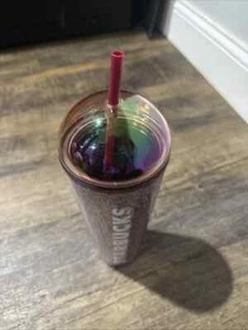 Starbucks 2024 Holiday Sparkle Dome Lid  24 Oz Venti Cold Cup Tumbler NEW - Picture 1 of 2