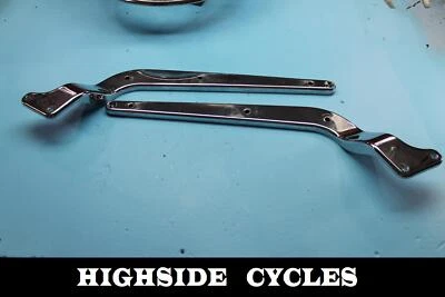 1346 96 HARLEY-DAVIDSON SOFTAIL CHROME LEFT REAR RIGHT REAR FENDER SUPPORTS - Image 1 of 4
