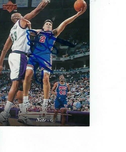 REX WALTERS FIRMADO 1995-96 CUBIERTA SUPERIOR #45 - REDES BROOKLYN - Imagen 1 de 1