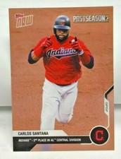 Carlos Santana 2020 Topps Now Postseason #PS-87 - CLEVELAND INDIANS SP /157