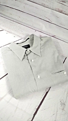 Camisa social Hugo Boss masculina manga comprida verde xadrez 16 1/2-34/35 - Imagem 1 de 4