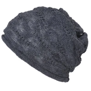 Mens Slouchy Summer Beanie - Womens Light-Weight Slouch Hat Cotton Cap Dark Gray - Picture 1 of 9