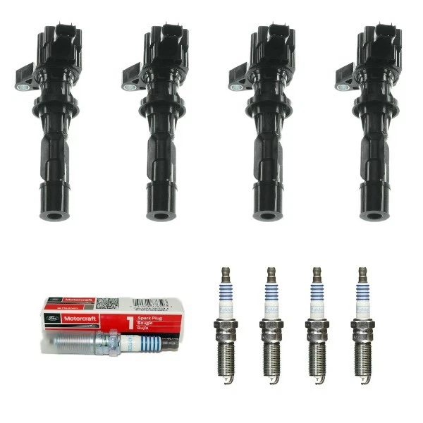 New Set of 4 Ignition Coil & Motorcraft Spar kPlug for 06-09 Fusion/ Milan L4 - Image 1 of 4
