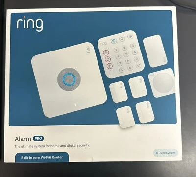 Ring Alarm Pro Home Security Kit Wi-Fi 6 router built-in - 8 pieces White - Image 1 of 3
